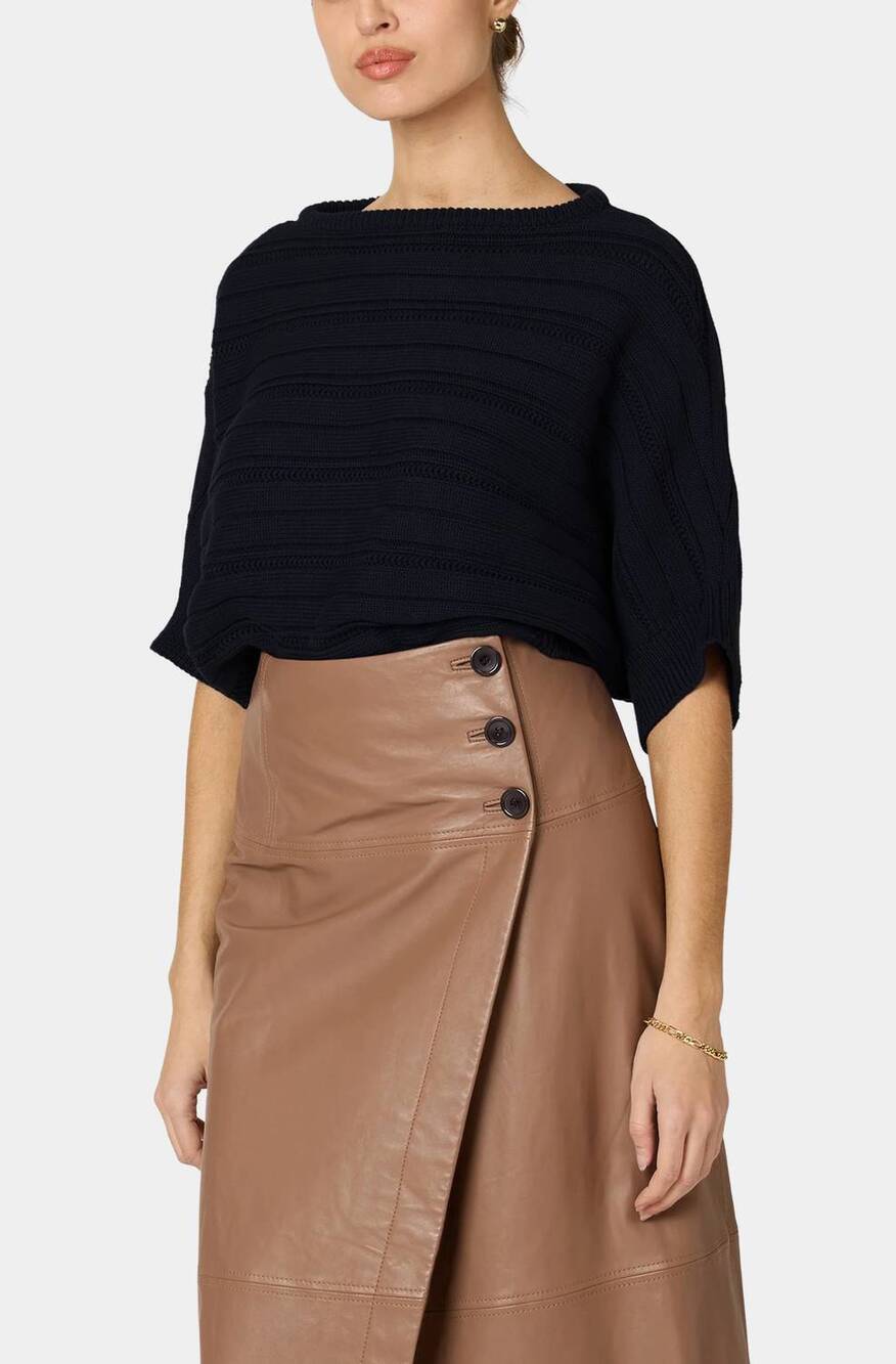 NEW CLEOBELLA caro knit sweater in black